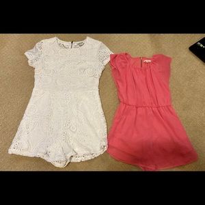 Two junior style Rompers